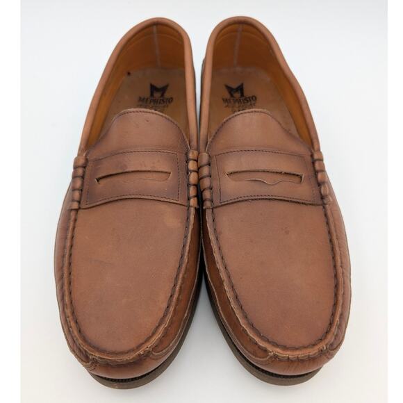 Mephisto Cap Vert Penny Loafer Shoes Men's Rust Leather Size US11.5 EU44 - Picture 9 of 12